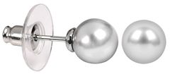 Levien Moderni biserni uhani Pearl Light Grey