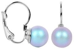 Levien Očarljivi biserni uhani Pearl Iridescent Light Blue