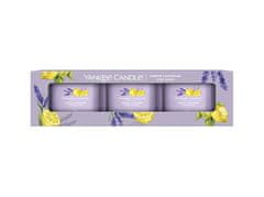 Yankee Candle Set votivnih sveč v kozarcu Lemon Lavender 3 x 37 g