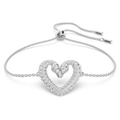 Swarovski Očarljiva rodijeva zapestnica Heart Una 5625534