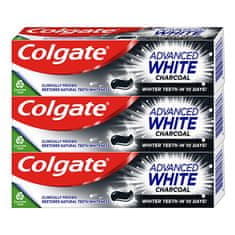 Colgate Advanced White Charcoal belilna zobna pasta 3 x 75 ml