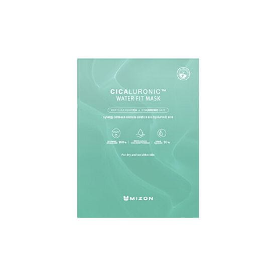 MIZON Vlažilna maska za obraz s hialuronsko kislino Cicaluronic (Water Fit Mask) 24 g