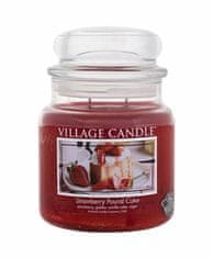 Village Candle Dišeča sveča v kozarcu Strawberry Pound Cake 389 g