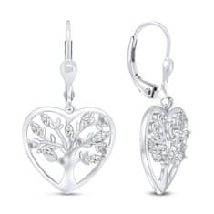 Brilio Silver Priljubljeni srebrni uhani Tree of Life EA312W