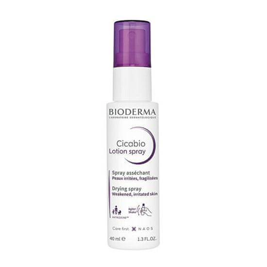 Bioderma Obnavljajoče in pomirjujoče pršilo Cicabio Lotion (Drying Spray) 40 ml