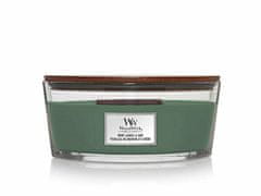 Woodwick Dišeča sveča čoln Mint Leaves & Oak 453,6 g
