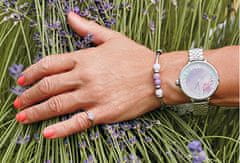 Hot Diamonds Srebrni prstan Emozioni Scintilla Lavender Calmness ER020 (Obseg 50 mm)