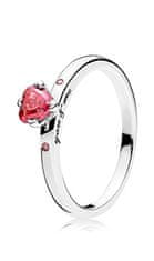 Pandora Srebrni prstan You & Me 196574CZRMX (Obseg 54 mm)