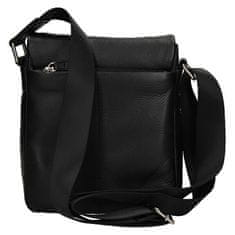 Lagen Moška usnjena torbica crossbody 15016 - Blk