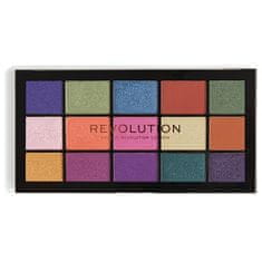 Makeup Revolution Paleta senčil za 15 barv za ponovno nalaganje za barvno paleto 16,5 g