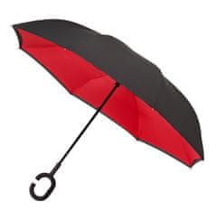 Blooming Brollies Ženski goli dežnik Inside Out Plain Red Umbrella EDIO RED