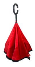 Blooming Brollies Ženski goli dežnik Inside Out Plain Red Umbrella EDIO RED