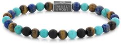 Rebel & Rose Zapestnica z biseri Mix Turquoise 925 RR-6S006-S (Dimenzije 20 cm - L+)