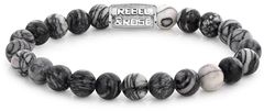 Rebel & Rose Zapestnica z biseri Black Wolf RR-80032-S (Dimenzije 19 cm - L)