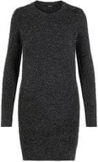 Vero Moda Ženska obleka VMDOFFY 10215523 Black MELANGE (Velikost XS)