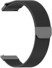 4wrist Milanese Strap - Black (Širina 16 mm)