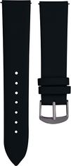 4wrist Leather smooth strap - Black (Širina 18 mm)