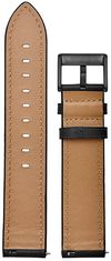 4wrist Leather strap with stitching - Black (Širina 20 mm)