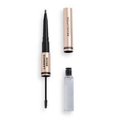 Makeup Revolution Svinčnik za obrvi (Laminate Brow) obrv) 2,1 g (Odtenek Ash Brown)