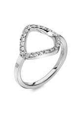 Hot Diamonds Eleganten srebrn prstan z diamantom in topazom Glej DR221 (Obseg 60 mm)