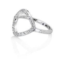 Hot Diamonds Eleganten srebrn prstan z diamantom in topazom Glej DR221 (Obseg 60 mm)