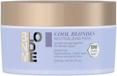 Schwarzkopf Prof. Hranljiva maska, ki nevtralizira rumene tone Cool Blonde s ( Neutral izing Mask) (Neto kolièina 200 ml)