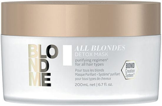 Schwarzkopf Prof. Detox in čistilna maska za blond lase All Blonde s ( Detox Mask)