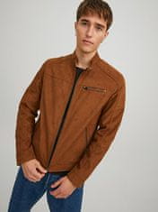 Jack&Jones Moška jakna JJEROCKY 12147218 Cognac (Velikost L)