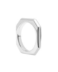 PDPAOLA Eleganten rodjen prstan SIGNATURE LINK Silver AN02-378 (Obseg 54 mm)