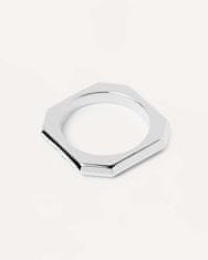 PDPAOLA Eleganten rodjen prstan SIGNATURE LINK Silver AN02-378 (Obseg 54 mm)