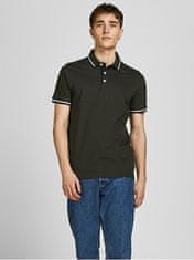 Jack&Jones 2 PAKET - moška polo triko JJEPAULOS Slim Fit 12191216 Navy Blaze r Forest Night (PLAY1) (Velikost XL)