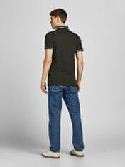 Jack&Jones 2 PAKET - moška polo triko JJEPAULOS Slim Fit 12191216 Navy Blaze r Forest Night (PLAY1) (Velikost XL)