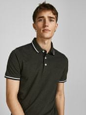 Jack&Jones 2 PAKET - moška polo triko JJEPAULOS Slim Fit 12191216 Navy Blaze r Forest Night (PLAY1) (Velikost XL)