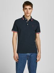 Jack&Jones 2 PAKET - moška polo triko JJEPAULOS Slim Fit 12191216 Navy Blaze r Forest Night (PLAY1) (Velikost XL)