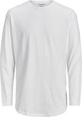 Jack&Jones Moška majica s kratkimi rokavi JJENOA Long Line Fit 12190128 White Relaxed (Velikost M)