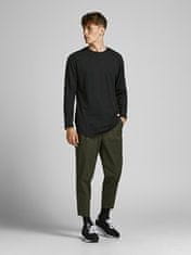 Jack&Jones Moška majica s kratkimi rokavi JJENOA Long Line Fit 12190128 Black Relaxed (Velikost L)