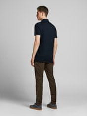 Jack&Jones JJEPAULOS Slim Fit moška polo majica 12136668 Dark Navy (Velikost L)