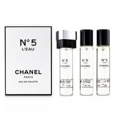 Chanel No. 5 L`Eau - EDT polnilo (3 x 20 ml)