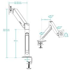 Arctic Cooling X1-3D (AEMNT00062A) LCD 49", namizno stojalo