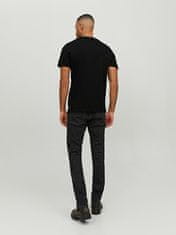 Jack&Jones Moška majica s kratkimi rokavi JJEORGANIC Stan dard Fit 12156102 Black (Velikost XXL)