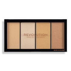 Makeup Revolution Read Loaded (Highlighter Palette) Luster Light s toplo 4 x 5 g