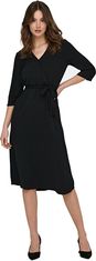 Jacqueline de Yong Ženska obleka JDYLION Regular Fit 15207813 Black (Velikost 34)