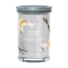 Yankee Candle Aromatična sveča Signature tumbler velik Smoked Vanilla & Cashmere 567 g