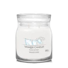 Yankee Candle Aromatična sveča Signature glass medium Clean Cotton 368 g