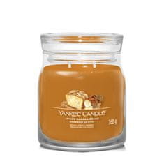 Yankee Candle Aromatična sveča Signature glass medium Spiced Banana Bread 368 g