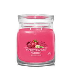 Yankee Candle Aromatična sveča Signature glass srednja rdeča malina 368 g