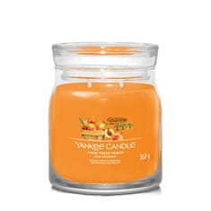 Yankee Candle Aromatična sveča Signature glass medium Farm Fresh Peach 368 g