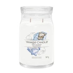 Yankee Candle Aromatična sveča Signature glass velika Soft Blanket 567 g