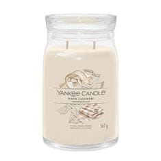 Yankee Candle Aromatična sveča Signature glass velika Warm Cashmere 567 g