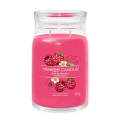 Yankee Candle Aromatična sveča Signature velik kozarec Rdeča malina 567 g